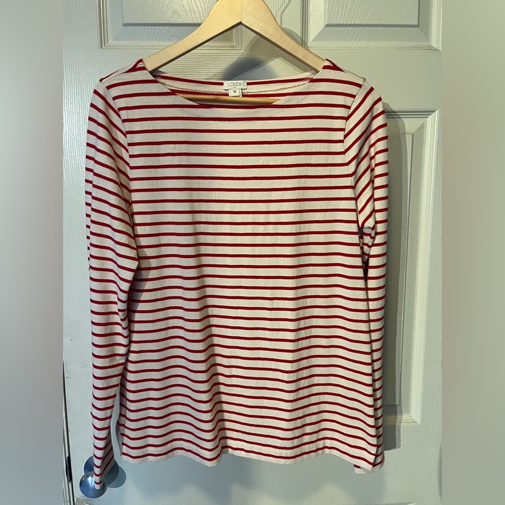Jcrew Red Stripe shirt